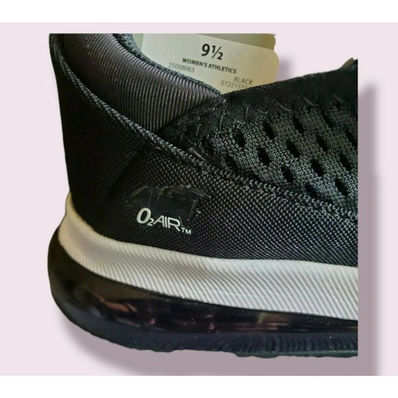 NWT Avia black mesh O2 sole/memory foam insole womens sneakers 9.5 - Picture 4 of 4